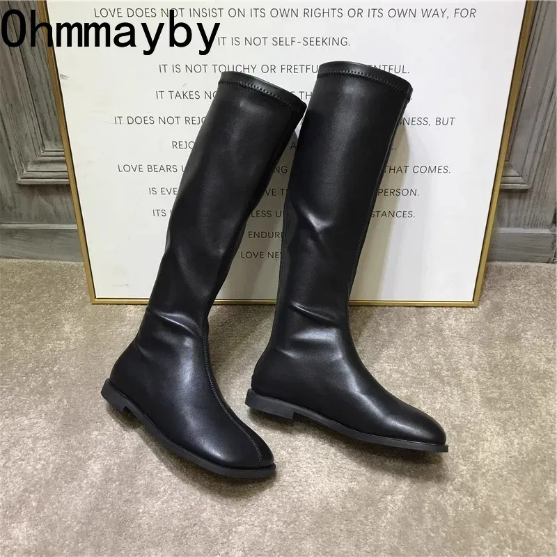 Sepatu bot panjang selutut unt - Street Fashion Rome ulasan dan harga