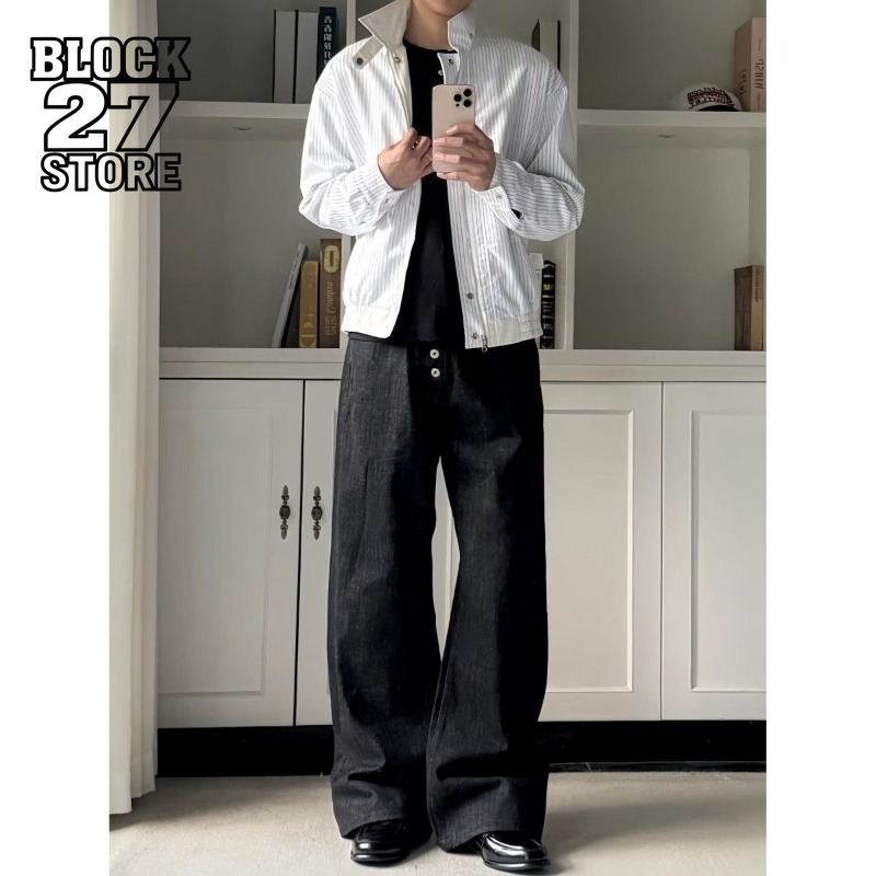 Celana Jeans Pria Celana Denim - Street Fashion Graffiti ulasan dan harga
