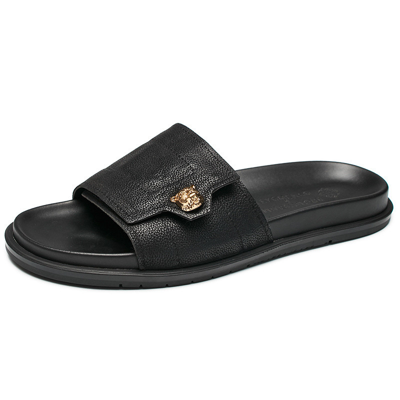 Sandal Kulit Asli Baru 2025 Sa - Street Fashion Style Male ulasan dan harga