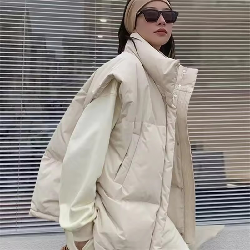 Jaket Rompi Musim Dingin Korea - Puffer Vest Padded ulasan dan harga