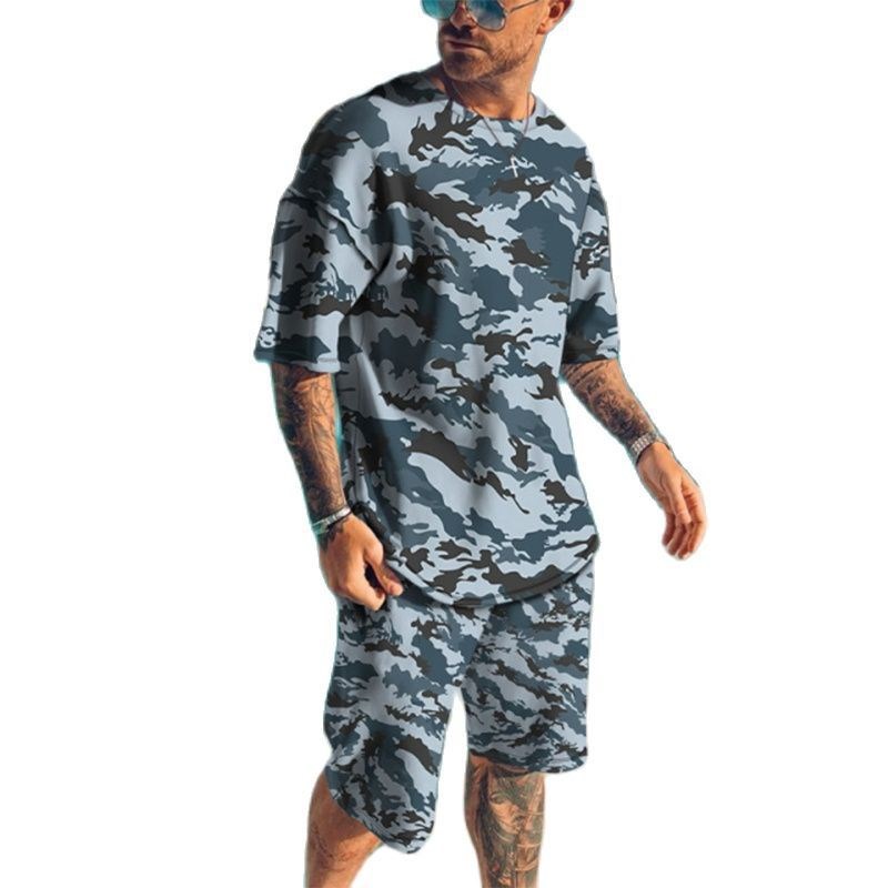 Setelan Olahraga Pria Baru Mus - Camo Pattern Set ulasan dan harga