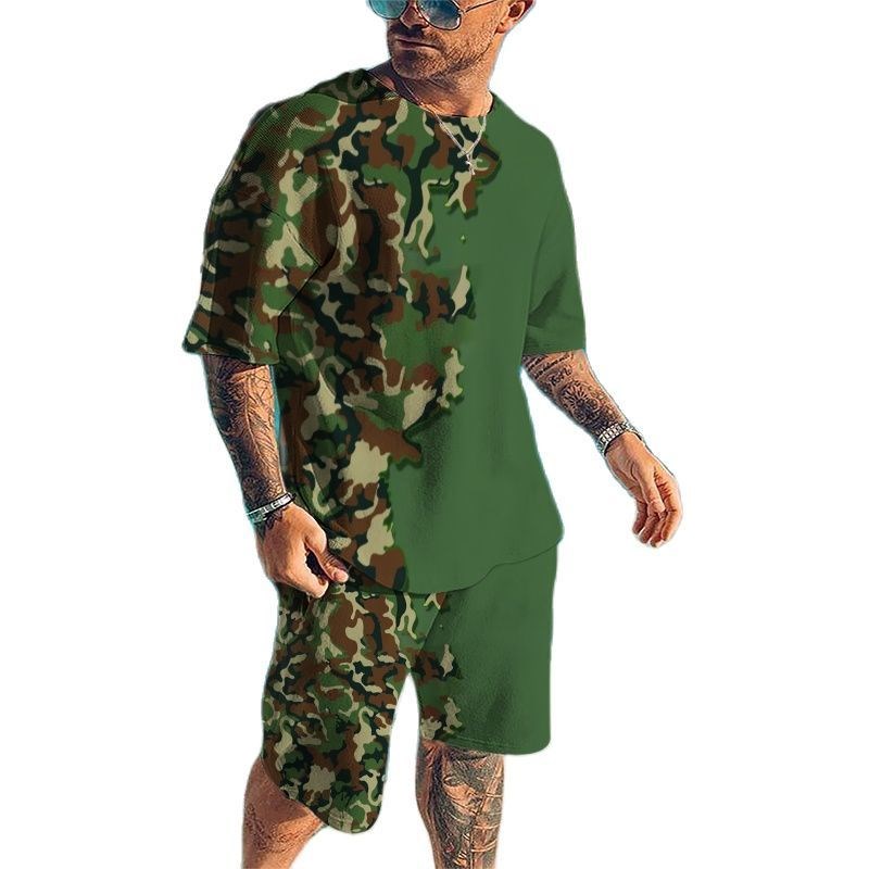 Setelan Olahraga Pria Baru Mus - Camo Pattern Set ulasan dan harga
