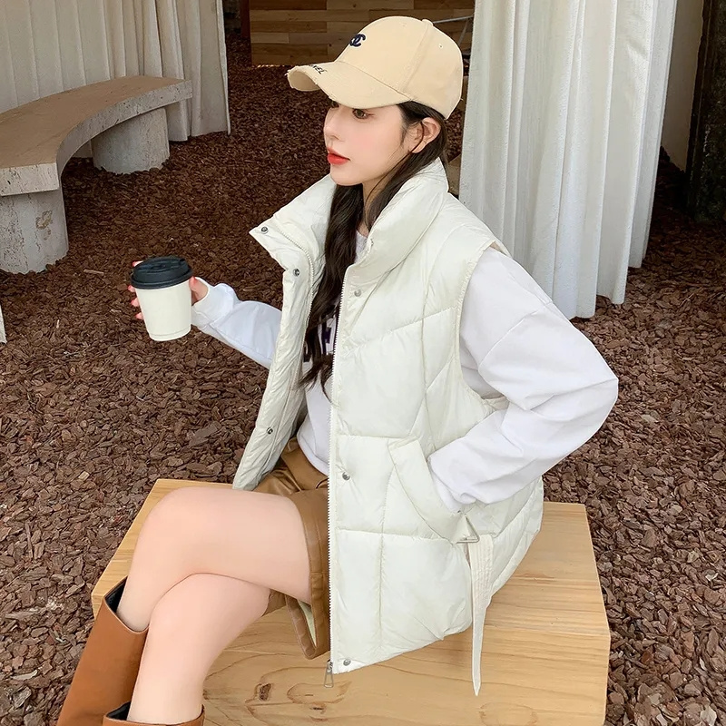Rompi tanpa lengan wanita Kore - Puffer Vest Padded ulasan dan harga