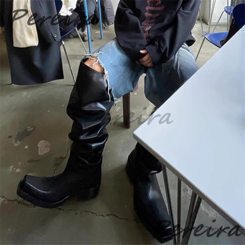 Sepatu Bot Setinggi Lutut Bers - Street Fashion Rome ulasan dan harga