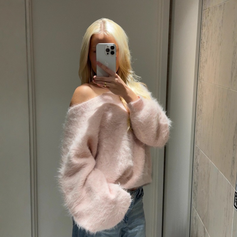 Sweater Rajut Wanita Model Off - Street Fashion England ulasan dan harga