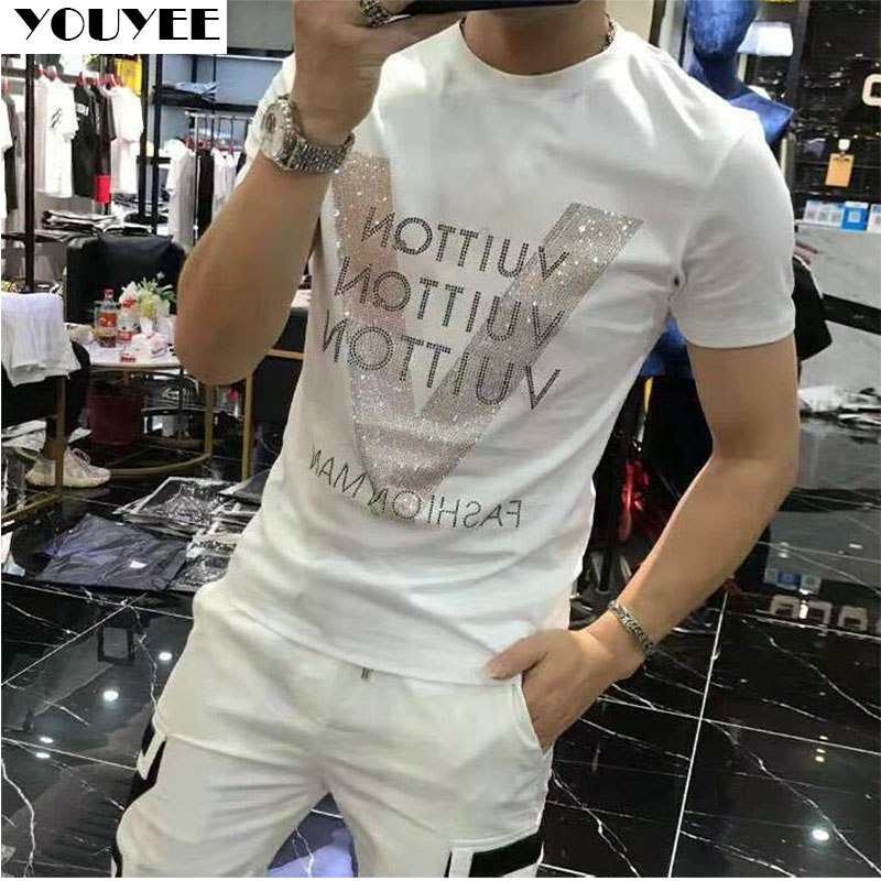 Kaus Desainer Pakaian Pria Mer - Street Fashion Style Male ulasan dan harga