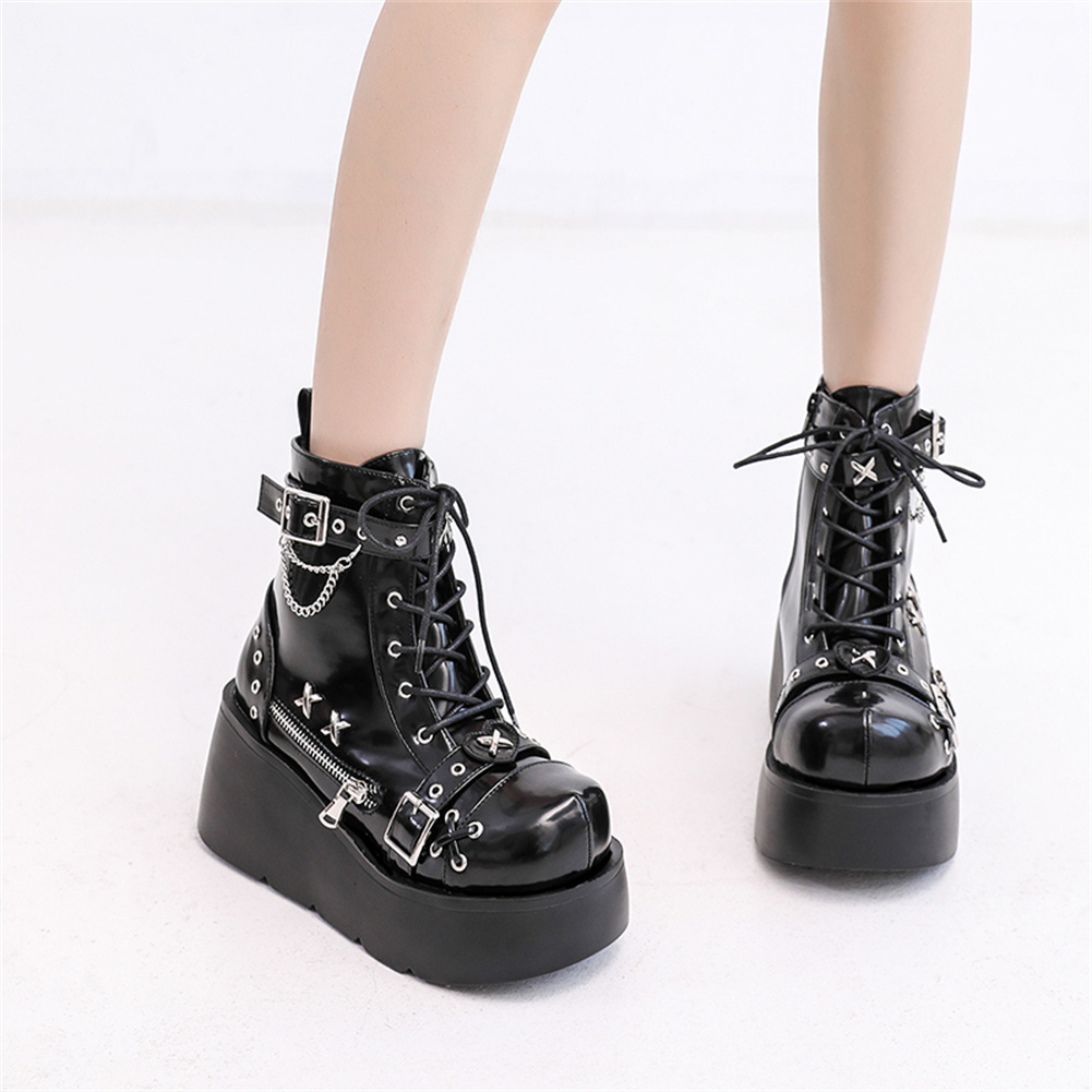 Sepatu Bot Pergelangan Kaki Pl - Street Fashion Girl ulasan dan harga