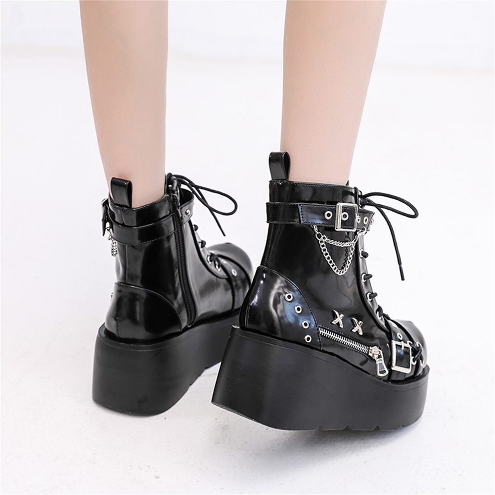 Sepatu Bot Pergelangan Kaki Pl - Street Fashion Girl ulasan dan harga