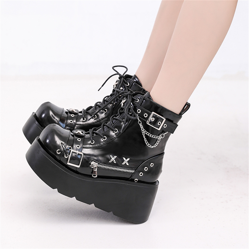 Sepatu Bot Pergelangan Kaki Pl - Street Fashion Girl ulasan dan harga