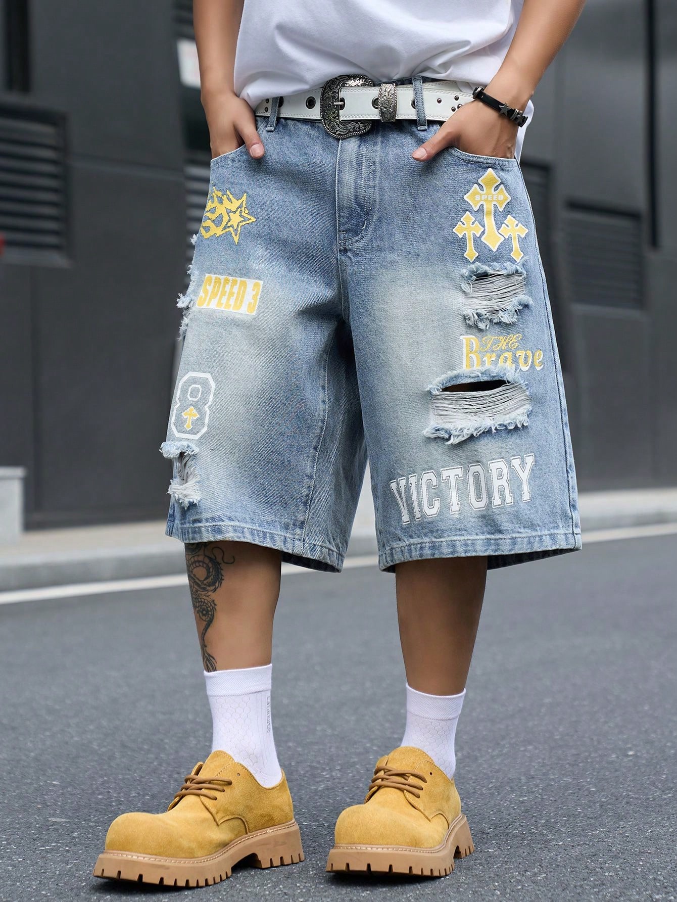 Celana Pendek Denim Pria Model - Street Fashion Dance ulasan dan harga